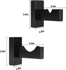 Baseball Bat Display Case Holder Horizontal Wall Mount Solid Wood Rack Brackets