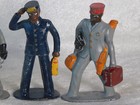 Vintage Manoil Barclay Railroad Train Station Series Lead Soldier Figures Lot 5