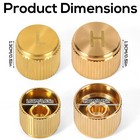 2pcs Car Ac Valve Caps For R134a System  Brass Leakproof Covers For Vehicles