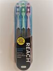 6 Reach Advanced Design Full Head Soft Toothbrush Assorted Colors  3 Count-2 Pk
