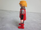 Playmobil Figure Young Knight In Red   Grey - Castle Medieval Warrior