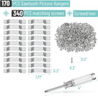 - Sawtooth Picture Hangers  511 Pack  Silver  Metal Picture Frame Hangers With S