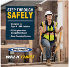 New Werner X300000 - Aluminum  Extension Ladder Walk Thru - Safety Rail