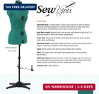 Dritz Sew You Adjustable Dress Form - Small medium Sizes Us 4-12 - Female Clothi