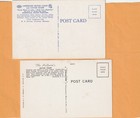 2 Vintage Hartsville South Carolina Motel Motor Court Postcards