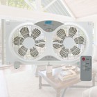 Seaons Comfort 9  Twin Window Fan  Quiet  3-speed  Portable  Etl Listed - Fwf9r
