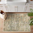 2x3 Area Rugs Entryway Rug  Washable Vintage Throw Rugs Soft Non Slip Small Rugs