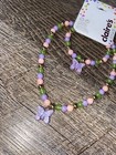 Claire   s Little Girls Pink Purple Green Butterfly Necklace Bracelet Jewelry Set