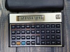 Vintage Hewlett Packard Hp 12c Financial Calculator Gold With Case   tested  