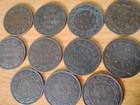 Lot Of 11 Canadian Large Cent  Free Shipping Crisp