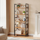 5-tier Bookshelf  Modern Tall Bookcase Book Shelf