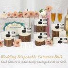 12 Pack Disposable Cameras For Wedding Bulk  35mm Golden Rose Single-use Film   