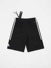 Adidas 3-stripes Men s Basketball Shorts 9  Drawstring Black white Xs Iu2432
