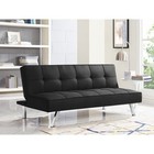Modern Full Futon Convertible Sofa Bed W  Tufted Design High Density Foam New