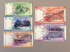 Gibraltar 5 Note Set  P-35  36  37  38 And P-39  5 Thru 100 Pounds Uncirculated