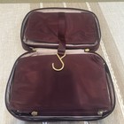 Tumi Voyageur Zippered Cosmetic Bag Toiletry Plum purple Travel Kit - Nice