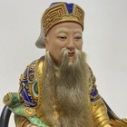 Chinese Folk Deity  Feng Shui 16 5 Inch Tall Resin Cast Statue