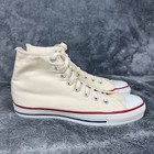Vintage Converse Chuck Taylor All Star High Size 10 Made In Usa Vtg Cream White