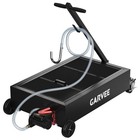 20 Gallon Low Profile Oil Drain Pan With Electric Pump And Lockable Casters