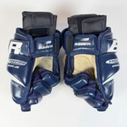Bauer Supreme 2000 Jr Ice Hockey Gloves 10  Navy Blue White Youth Pair