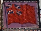 4 Forign Flags U K  So Austra Flannel Felt Tobacco Cigar  Box  Blankets Antique 