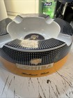 Cohiba 4 Cigar Ashtray Havana Cuba Gold Black And White Check 8in Ceramic Heavy