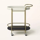 Bar Tray Top Serving Cart Cream gold - Kate Spade New York