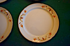 4 Superior Hall Jewel Tea Autumn Leaf Dinner Plates  9 Inch M-1   M-5