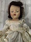 1940   s    made In Usa    14 Inch Hard Plastic Doll With Seams  Sleepy Eyes  Posable 