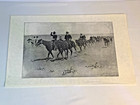 3 Frederic Remington Prints Signed