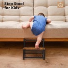 Wooden Step Stools For Adults Kids Heavy Duty 2 Step Stool For High Beds Adults