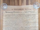 Declaration Of Independence United States Antiqued Parchment Replica 22 5 x28 5 