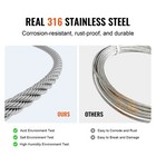 T316 Stainless Steel Cable 1 8  7x7 Steel Wire Rope 1000 Ft Cable Railing