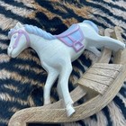 Vintage Burwood Rocking Horse Wall Plaque 1988 Nursery Decor Pastel 2885-a
