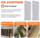Microwaves Grease Filter Replacement  13  X 6   For Whirlpool Ge  Pack Of 2