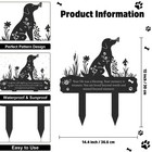 Grave Markers For Cemetery For Dog  Metal Grave Markers Yard Memorial Pet Dog  G