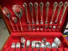 Rogers Brothers 63 Piece  1847  Silver Plate Flatware In Original Wood Box