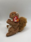 New 1996 Nuts The Squirrel Ty Beanie Baby Stuffed Animal Toy