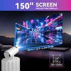 Mini 4k Projector 10000 Lumen Led 1080p Wifi Bluetooth Uhd Portable Home Theater