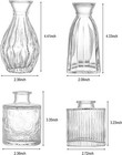 Glass Bud Vases Set Of 4  4 Sizes Of Small Flower Vase For Party Or Home Table D