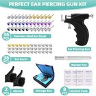 Professional Ear Piercing Kit With Stud Earrings Ear Piercing Gun Alcohol Pad