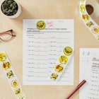 1000 Piece Bumble Bee Sticker Roll For Kids  Party Favors  Scrapbooks  8 Designs