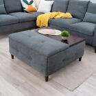 Ottoman Storage Box Coffee Table Chesterfield Blanket Toy Box Bench Footstool