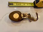 Vintage Rubber Snatch Block With Swivel Snap Shackle 