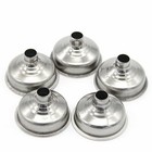 5 Mini Stainless Steel Funnels Set For Perfume Oil Flask Bottle Refill Transfer