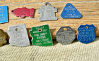 Group 13 Vintage Arizona Dog Tax License Tags Cottonwood  Flagstaff  Kingman Etc