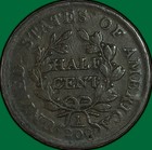 1804 Crosslet 4  Stems Draped Bust Half Cent Very Fine Vf Coin  41632