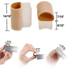 6 Pack Gel Toe Spacer Separators 0 6   Thick   Bunion Corrector For Overlappi   