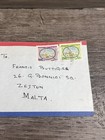 Kuwait Registered Airmail Cover 1987 Ahmadi To Malta Postal History