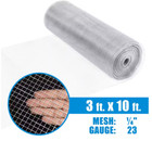 10 Ft Length Hardware Cloth 3 Ft H 23-gauge Galvanized Wire Fence 1 4  Mesh Size